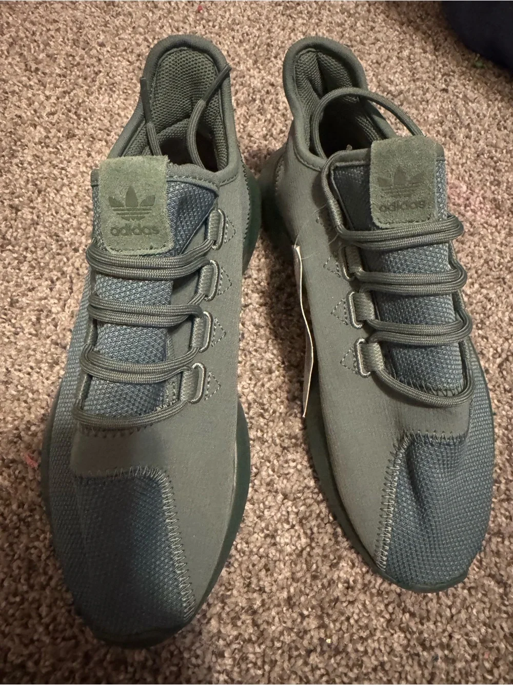 adidas Originals Tubular Shadow J Men's Olive Green Sneakers